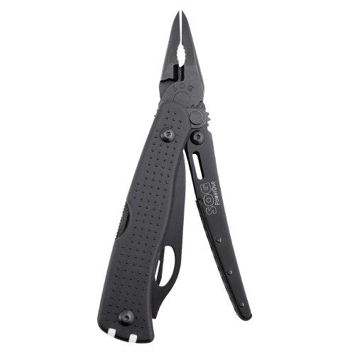 SOG Specialty Knives & Tools PD02N-CP Powerduo Multi-Tool with Straight Edge Blade and Nylon Sheath, 11-Tools Combined, Black Oxide Finish - Multitools - Amazon.com