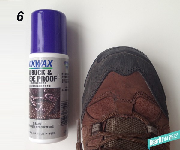 旅行鼠Nikwax 海绵刷头式鞋靴防水剂与徒步鞋