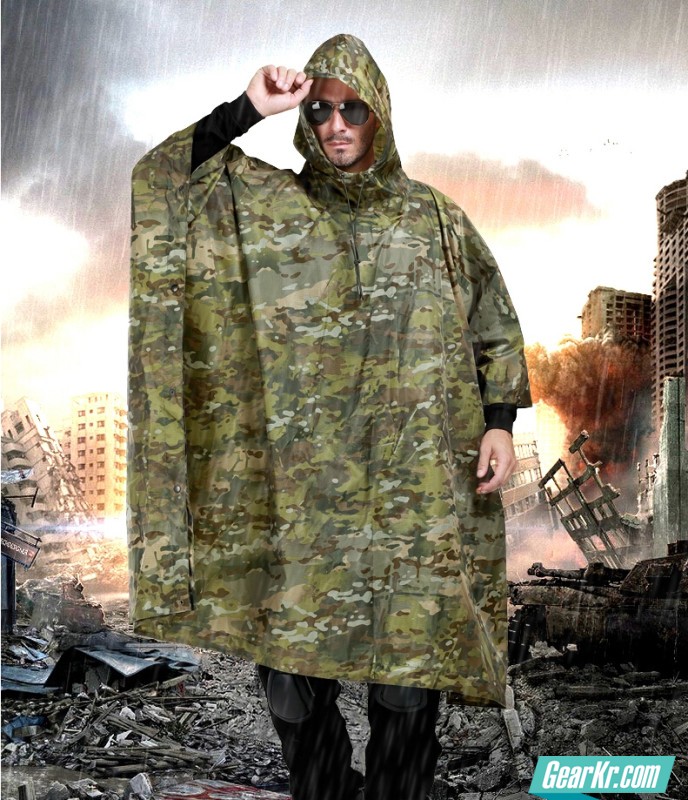 Free-soldier-men-women-CP-camouflage-raincoat-jungle-multifunctional-military-tactical-rain-poncho-for-outdoor-camping